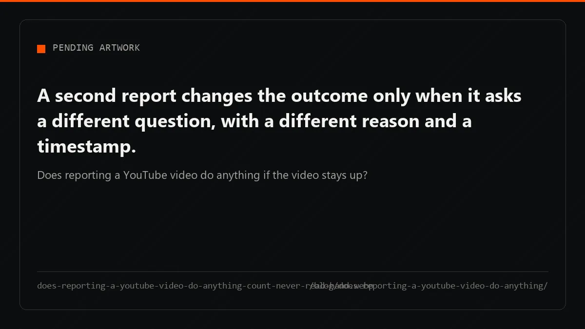 Banner reading The count is never read: several dotted report runs stop at a closed gate while the video run continues