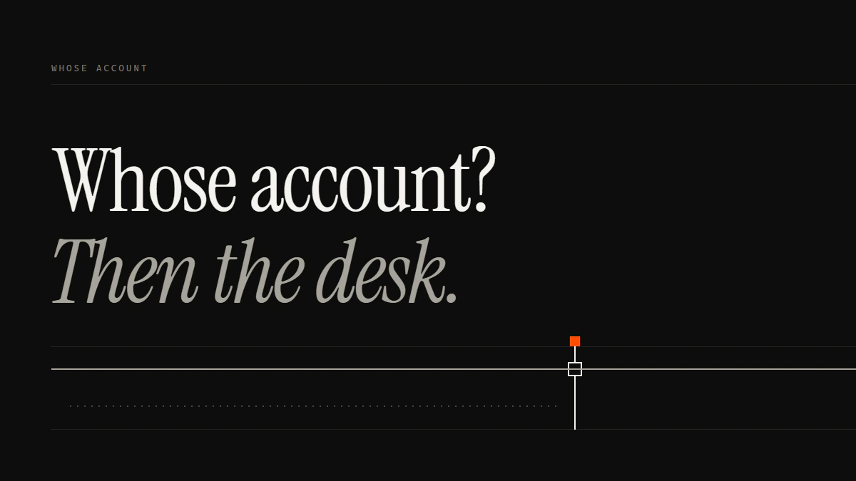 Banner reading Whose account? Then the desk: facebook account removal service as one run through a seated gate