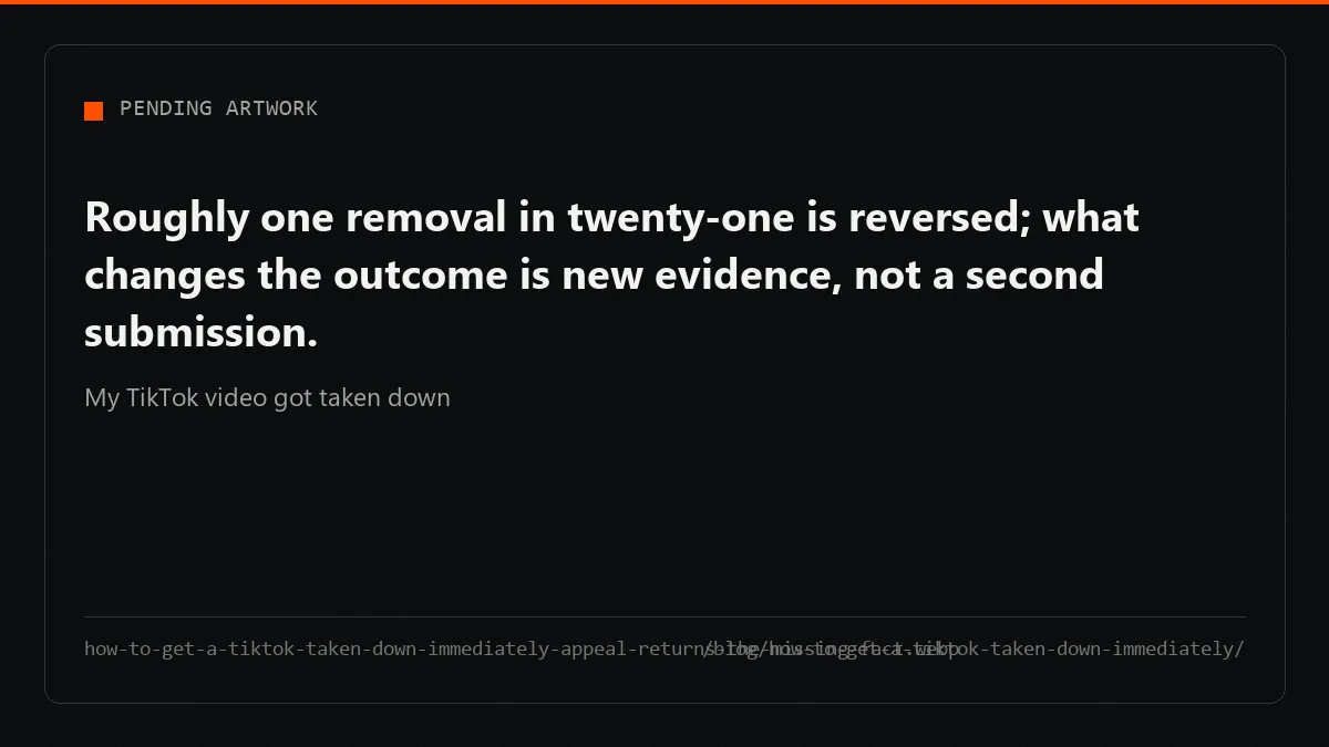 An appeal succeeds by supplying the fact the automated match never had, not by repeating the request.