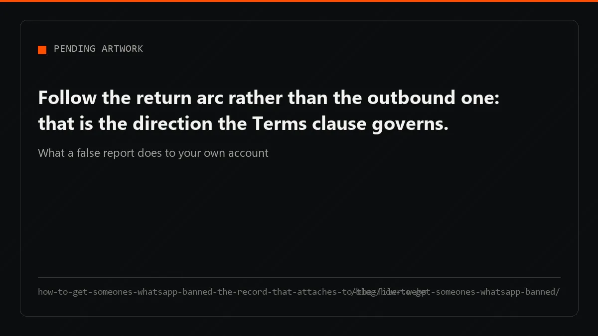 A dismissed complaint writes a mark back onto the account that filed it, not onto the number it named.