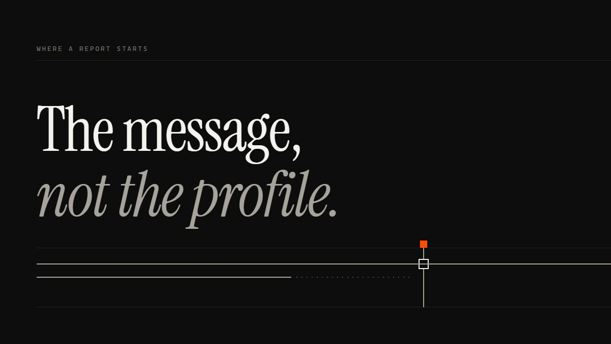 The message, not the profile: how to report someone on Telegram, one run crossing the gate as the other stops short.