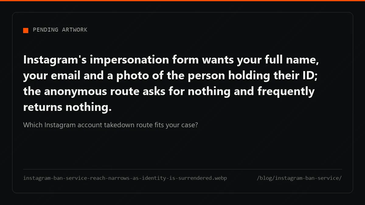 The route that reaches furthest asks for your ID; the one that keeps you anonymous is likeliest to close unactioned.