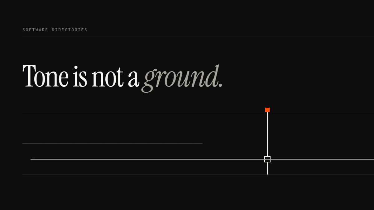 Banner reading Tone is not a ground: a run stops dead before the gate while a second run is seated in it