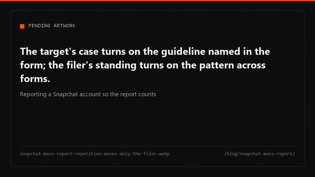 Repeating a complaint moves nothing at the target and moves the filer's own standing one way.