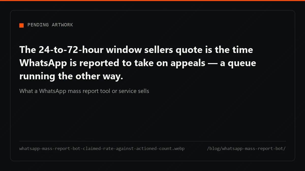 Vendors price a 91% ban rate against a channel that actioned none of 373 safety complaints.
