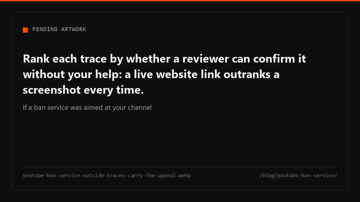 Ownership traces laid outside the platform reach a reviewer that evidence held only inside it cannot.
